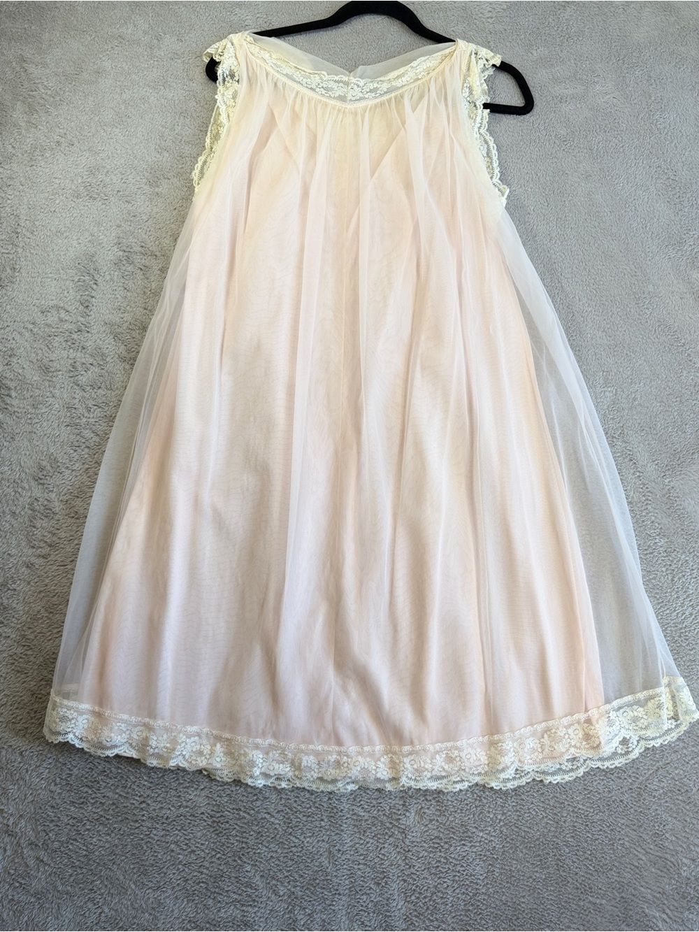 Vintage sheer lingerie set, vintage peignoir, honeymoon lingerie, 50’s/60’s S - Picture 5 of 8